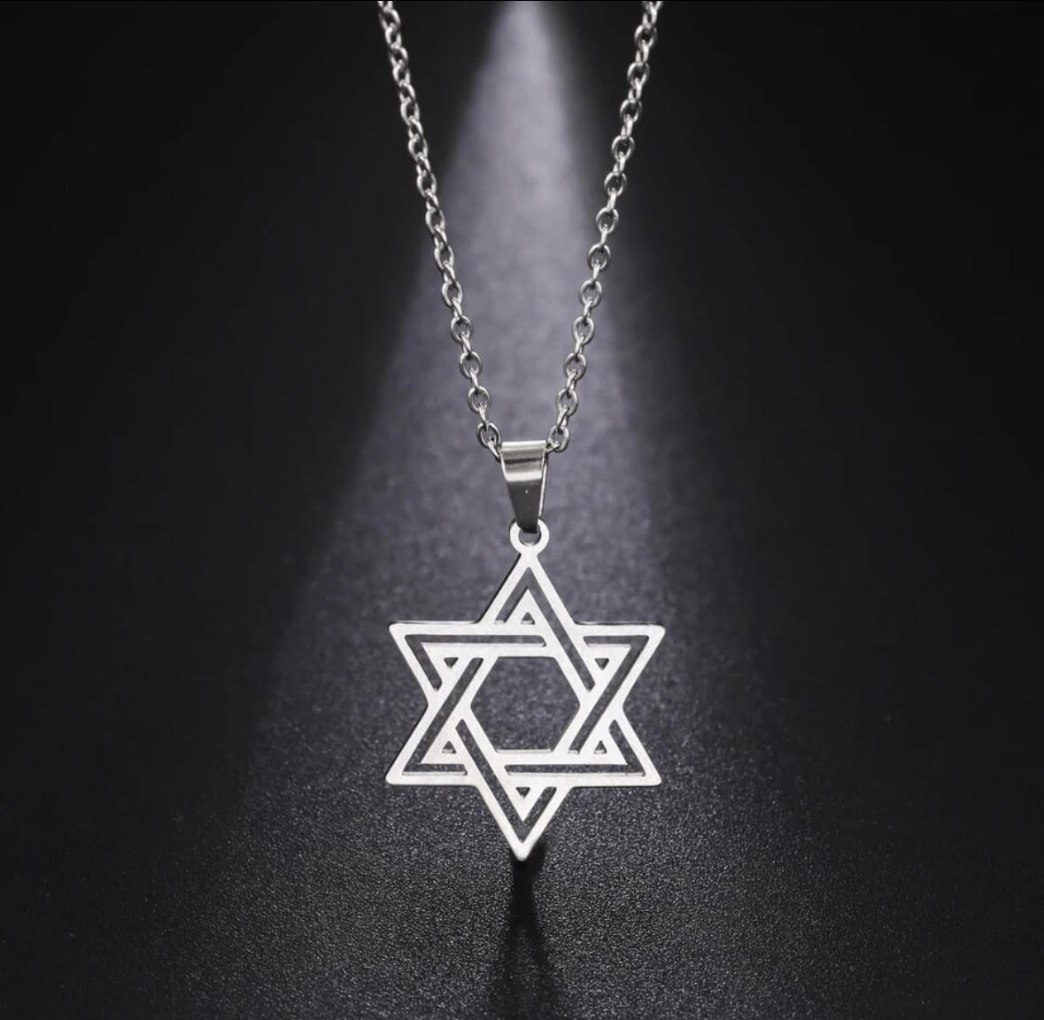 Modern Magen David Necklace