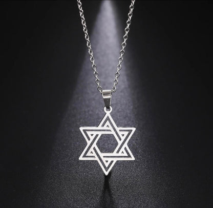 Modern Magen David Necklace