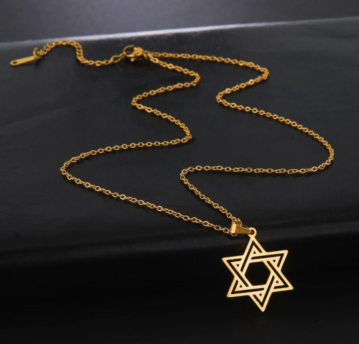 Modern Magen David Necklace